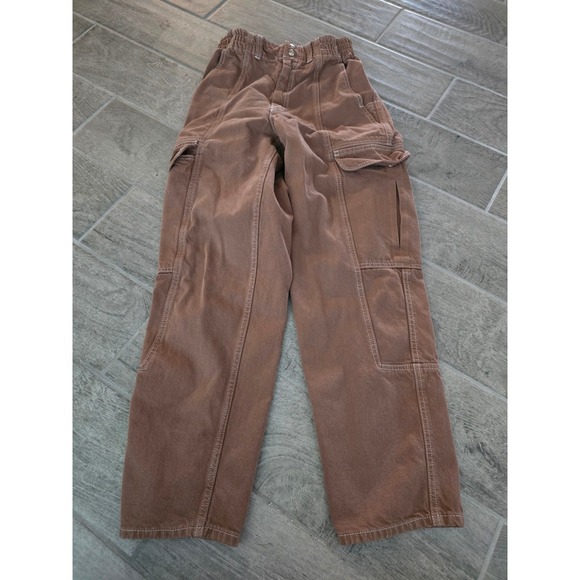 BDG Urban Outfitters Blaine Relaxed Skate Jeans‎ Brown Cargo Pants High Waist 27 - Picture 1 of 10